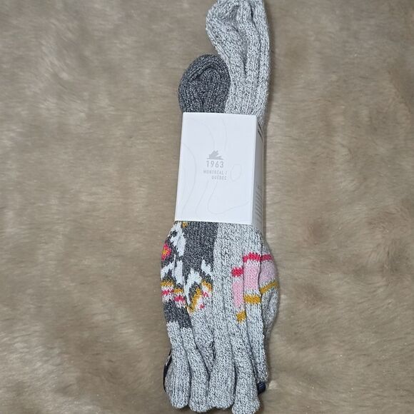 PAJAR GRAY THERMAL BOOT SOCKS, 2 PAIRS, NEW! - Picture 3 of 6